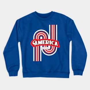 America: Home of the Free, Land of The Brave Crewneck Sweatshirt